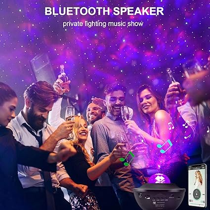 ✨ Smart Galaxy Projector – Starry Night Light with Bluetooth Speaker & APP Control ✨