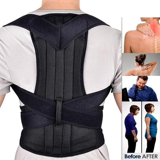 Posture Corrector Therapy Shoulder Belt – Back & Spine Support | Adjustable, Comfortable & Invisible Wear for Pain Relief