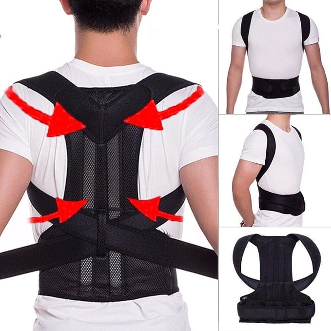 Posture Corrector Therapy Shoulder Belt – Back & Spine Support | Adjustable, Comfortable & Invisible Wear for Pain Relief